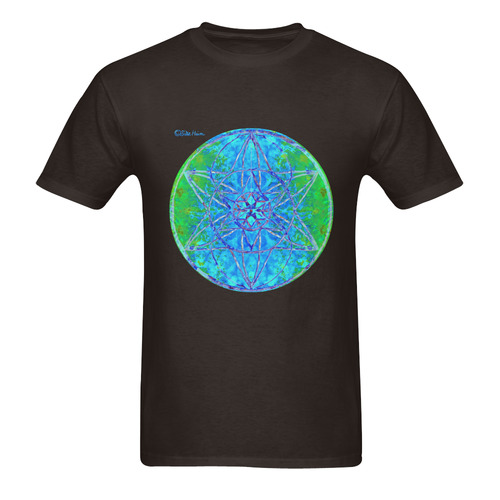 protection in nature colors-teal, blue and green Sunny Men's T- shirt (Model T06)