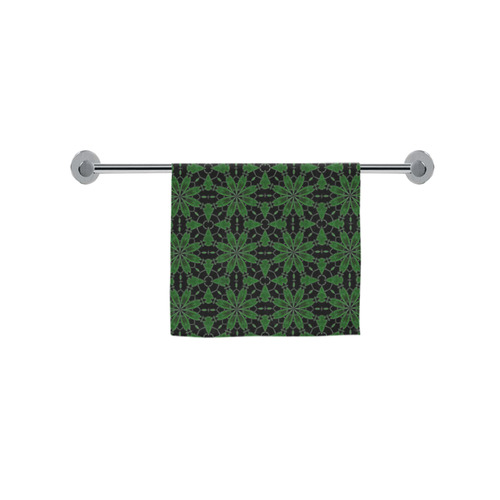 Black and Green Lace Custom Towel 16"x28"