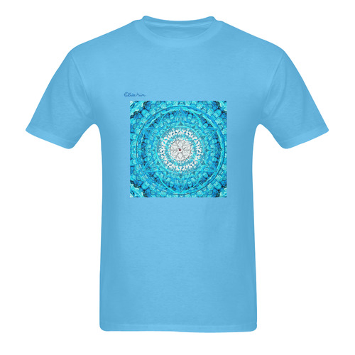 Protection from Jerusalem in blue Sunny Men's T- shirt (Model T06)