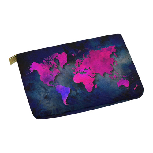 world map 14 Carry-All Pouch 12.5''x8.5''