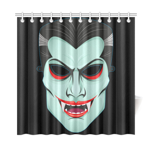 Vampire Mask Shower Curtain 72"x72"
