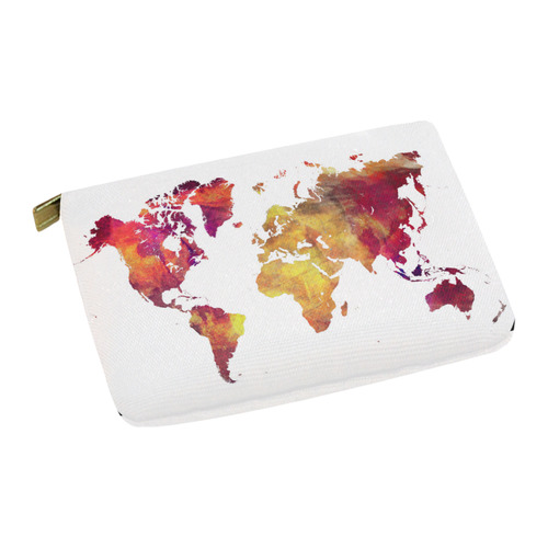 world map 13 Carry-All Pouch 12.5''x8.5''