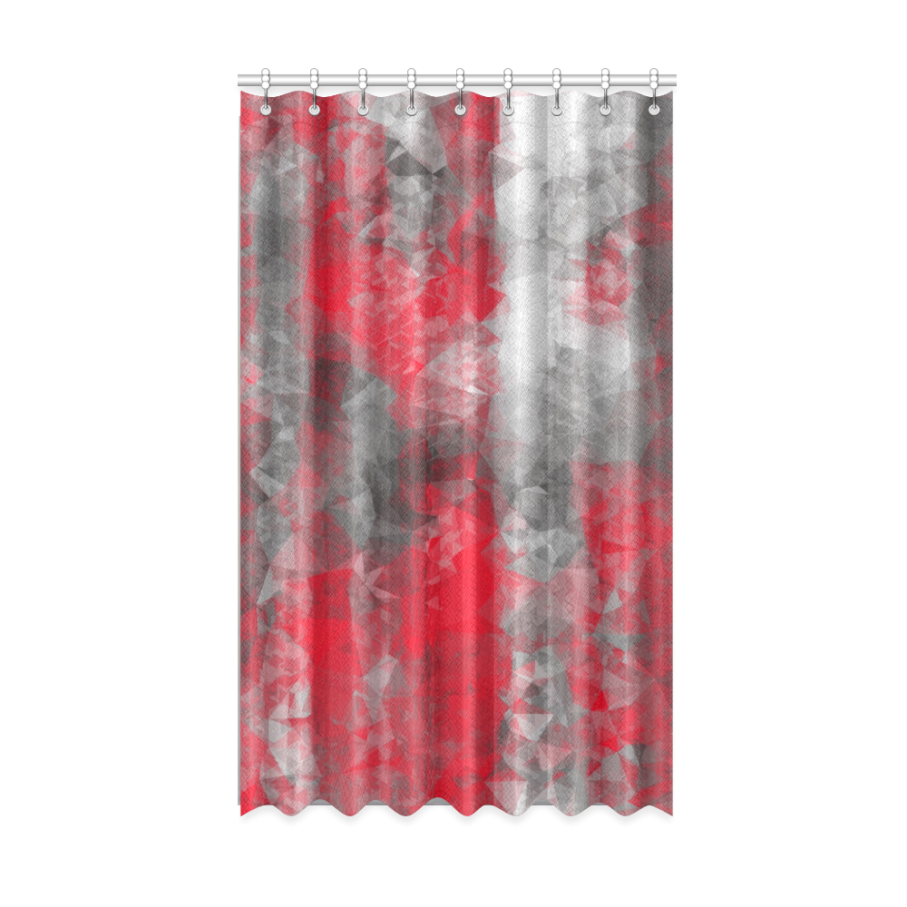 Psychedelic Geometric Polygon Shape Pattern Abstract In Red And Psychedelic Geometric Polygon Shape