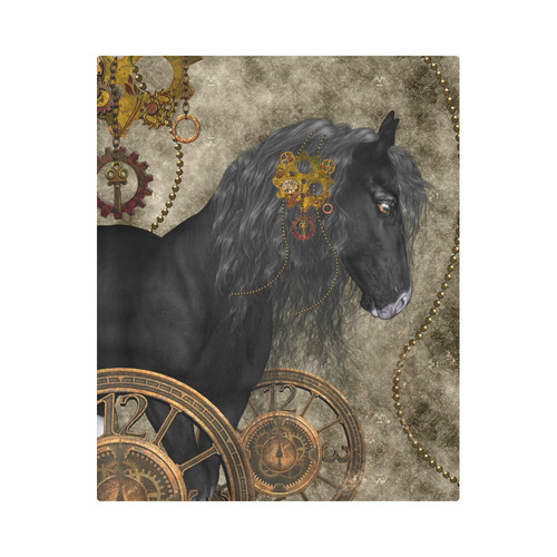 Beautiful wild horse with steampunk elements Duvet Cover 86"x70" ( All-over-print)