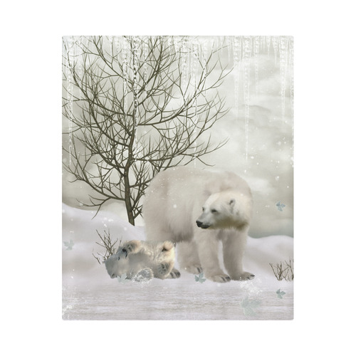 Awesome polar bear Duvet Cover 86"x70" ( All-over-print)