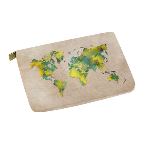 world map 11 Carry-All Pouch 12.5''x8.5''