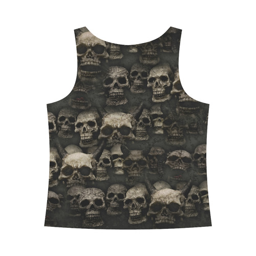 Crypt of the devilish dead skull All Over Print Tank Top for Women (Model T43)