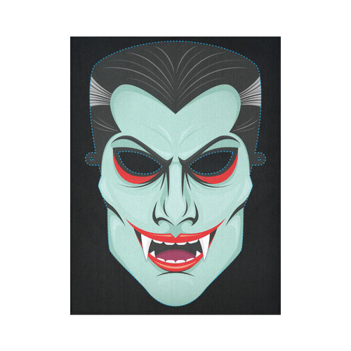 Vampire Mask Cotton Linen Wall Tapestry 60"x 80"