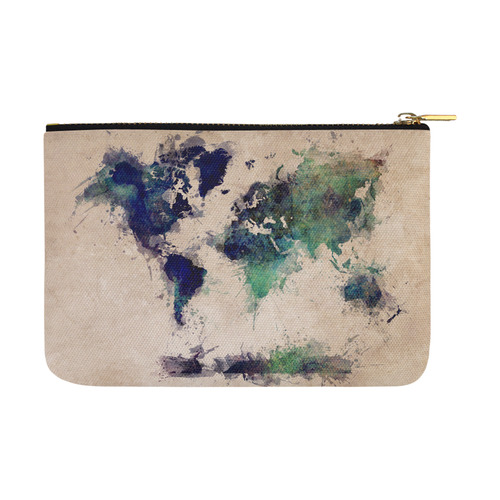 world map 20 Carry-All Pouch 12.5''x8.5''