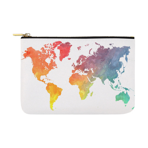 world map 15 Carry-All Pouch 12.5''x8.5''