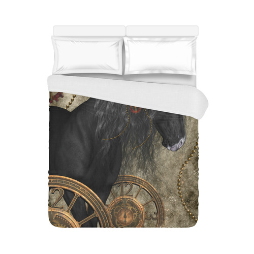 Beautiful wild horse with steampunk elements Duvet Cover 86"x70" ( All-over-print)