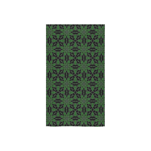 Black and Green Lace Custom Towel 16"x28"