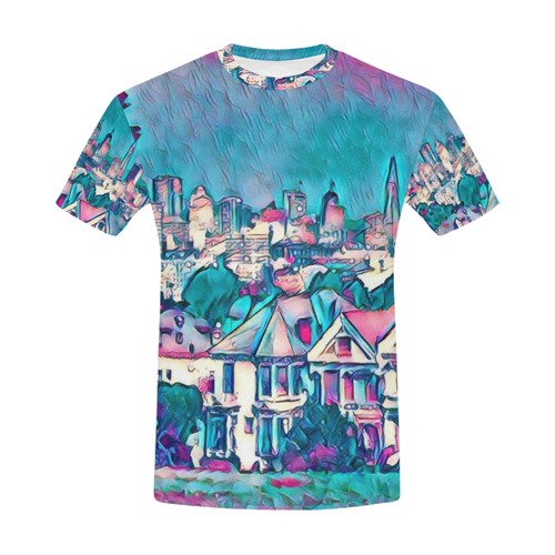 Impressive Travel -San Francisco 2 by JamColors All Over Print T-Shirt for Men (USA Size) (Model T40)