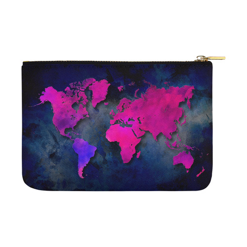 world map 14 Carry-All Pouch 12.5''x8.5''