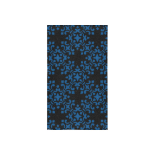 Lapis Blue Damask Custom Towel 16"x28"