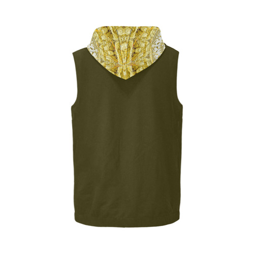 protection from Jerusalem of gold All Over Print Sleeveless Zip Up Hoodie for Men (Model H16)