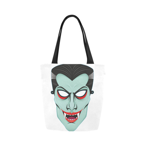 Vampire Mask Canvas Tote Bag (Model 1657)