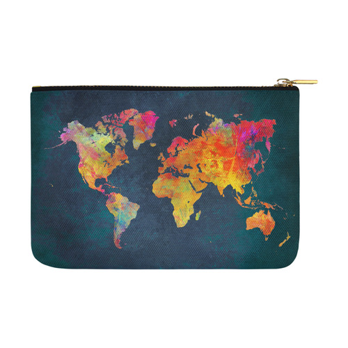 world map 16 Carry-All Pouch 12.5''x8.5''