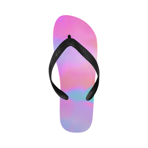 pink clouds Flip Flops for Men/Women (Model 040)