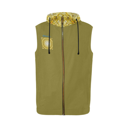 protection from Jerusalem of gold All Over Print Sleeveless Zip Up Hoodie for Men (Model H16)