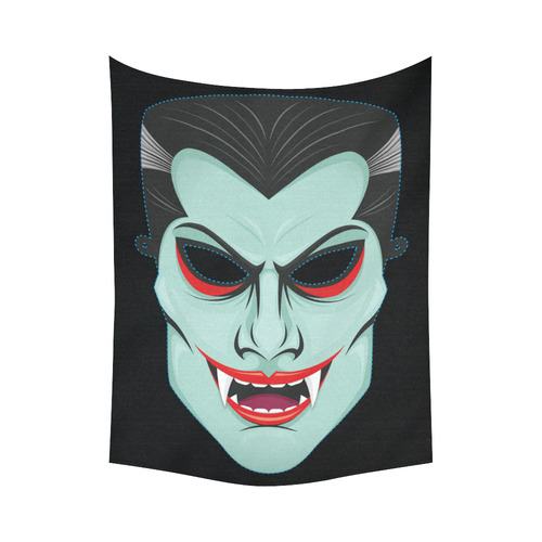 Vampire Mask Cotton Linen Wall Tapestry 60"x 80"