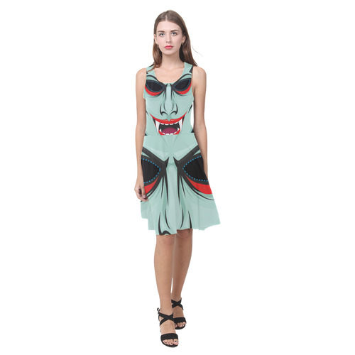 Vampire Mask Atalanta Casual Sundress(Model D04)