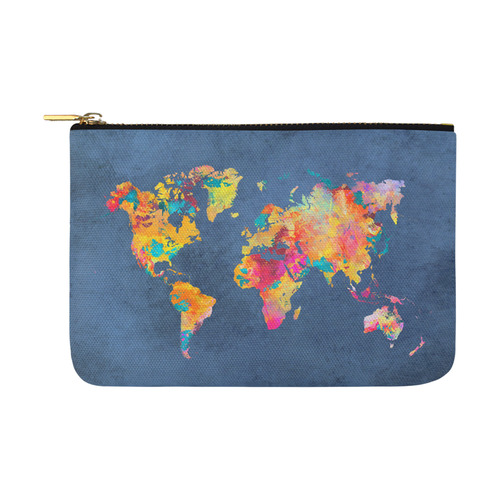 world map 18 Carry-All Pouch 12.5''x8.5''