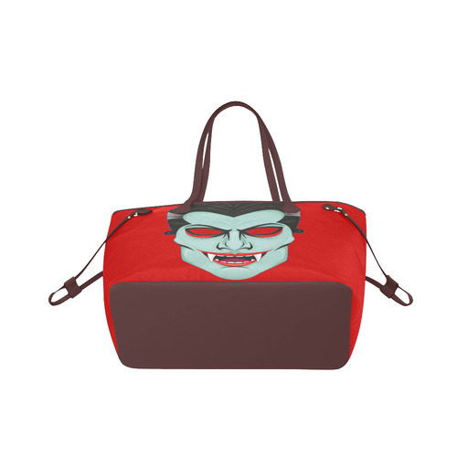 Vampire Mask Clover Canvas Tote Bag (Model 1661)