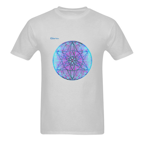 protection through an indigo wave Sunny Men's T- shirt (Model T06)