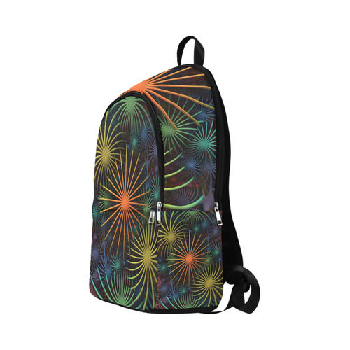 Fireworks Fabric Backpack for Adult (Model 1659)