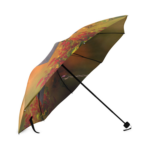 Cute lttle pekinese, dog Foldable Umbrella (Model U01)