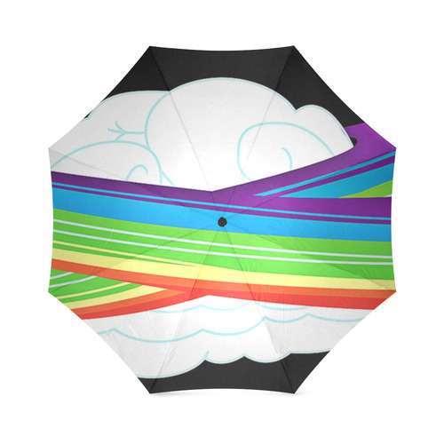 flying with rainbow dash Foldable Umbrella (Model U01)