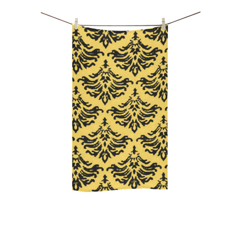 Primrose Yellow Damask Custom Towel 16"x28"