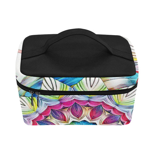 Sunshine Feeling Mandala Cosmetic Bag/Large (Model 1658)