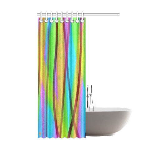 abstract lines Shower Curtain 48"x72"