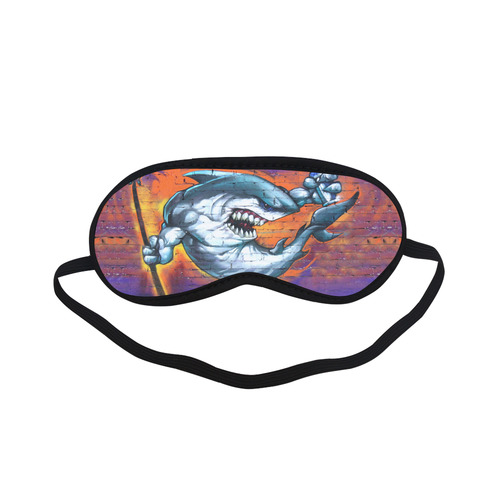 Graffiti Shark Brick Wall Sleeping Mask