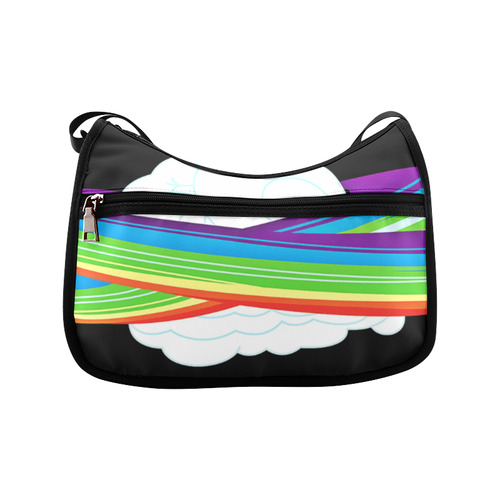 flying with rainbow dash Crossbody Bags (Model 1616)