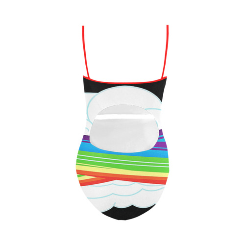 flying with rainbow dash Strap Swimsuit ( Model S05)