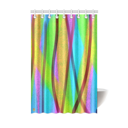abstract lines Shower Curtain 48"x72"