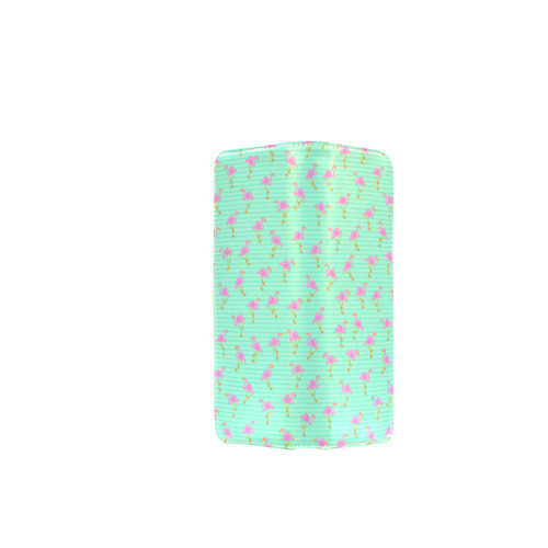 Pink and Green Flamingo Pattern Women's Clutch Wallet (Model 1637)