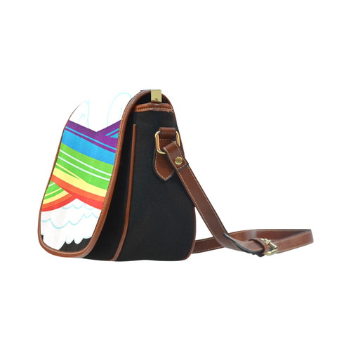 flying with rainbow dash Saddle Bag/Small (Model 1649)(Flap Customization)