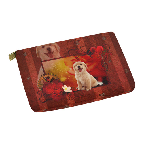 Sweet golden retriever Carry-All Pouch 12.5''x8.5''