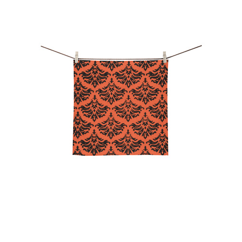 Flame Damask Square Towel 13“x13”