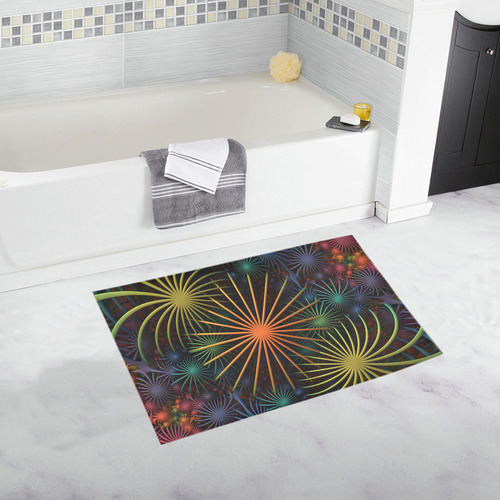 Fireworks Bath Rug 20''x 32''