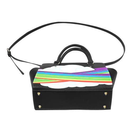 flying rainbow dash Classic Shoulder Handbag (Model 1653)