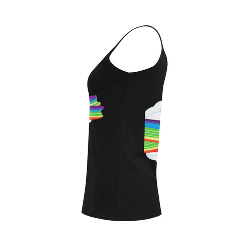 flying with rainbow dash Women's Spaghetti Top (USA Size) (Model T34)