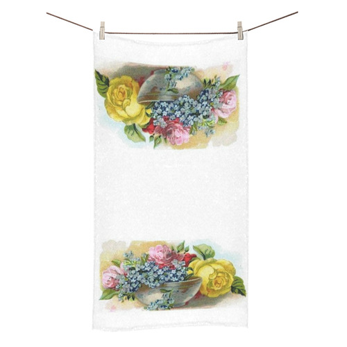 Vintage Floral Bath Towel 30"x56"