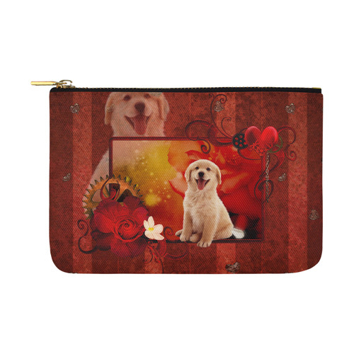 Sweet golden retriever Carry-All Pouch 12.5''x8.5''