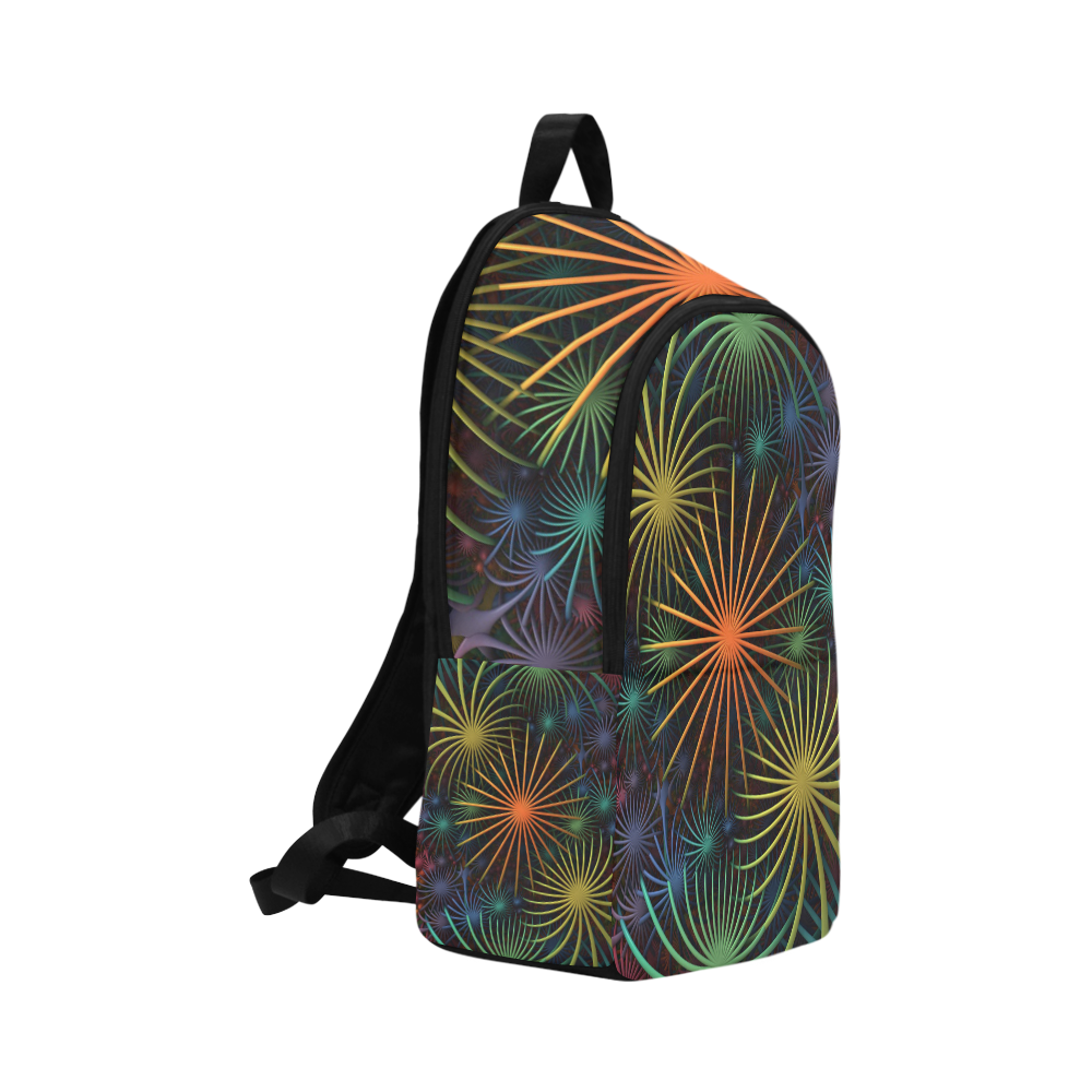 Fireworks Fabric Backpack for Adult (Model 1659) ID D1701306