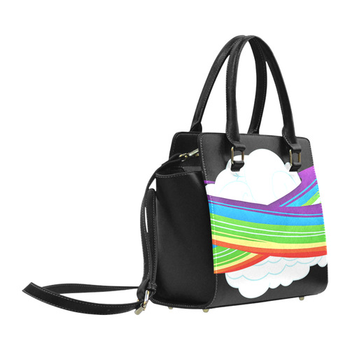 flying rainbow dash Classic Shoulder Handbag (Model 1653)